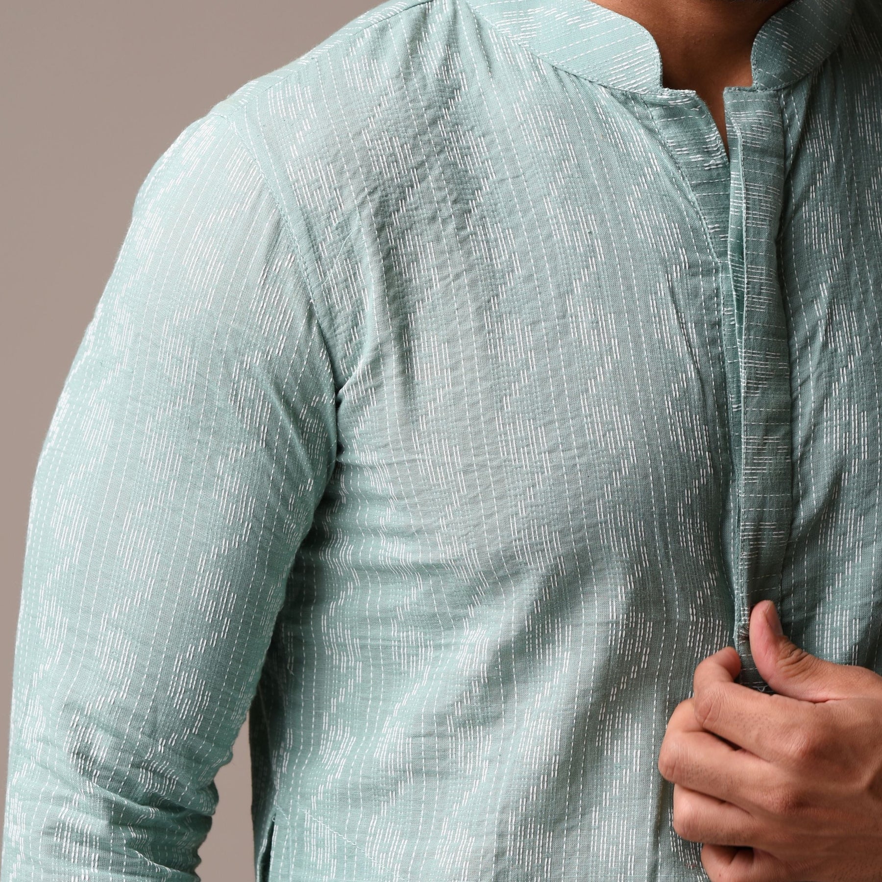 Teal Green Cotton Kurta