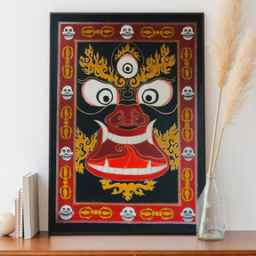 Thangka Painting - Mahakal, Handpainted Original Artwork, Indian Traditional Art, Buddhism - Home Decor