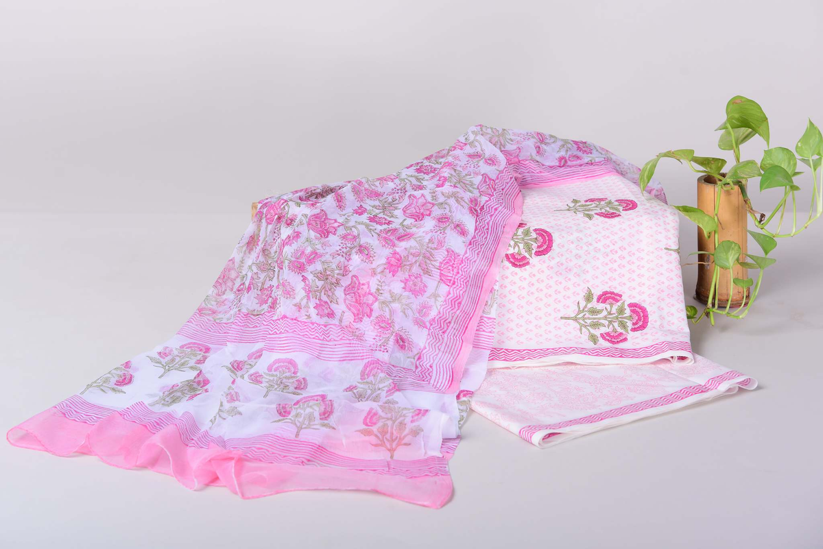 Unstitched Cotton Suit Set